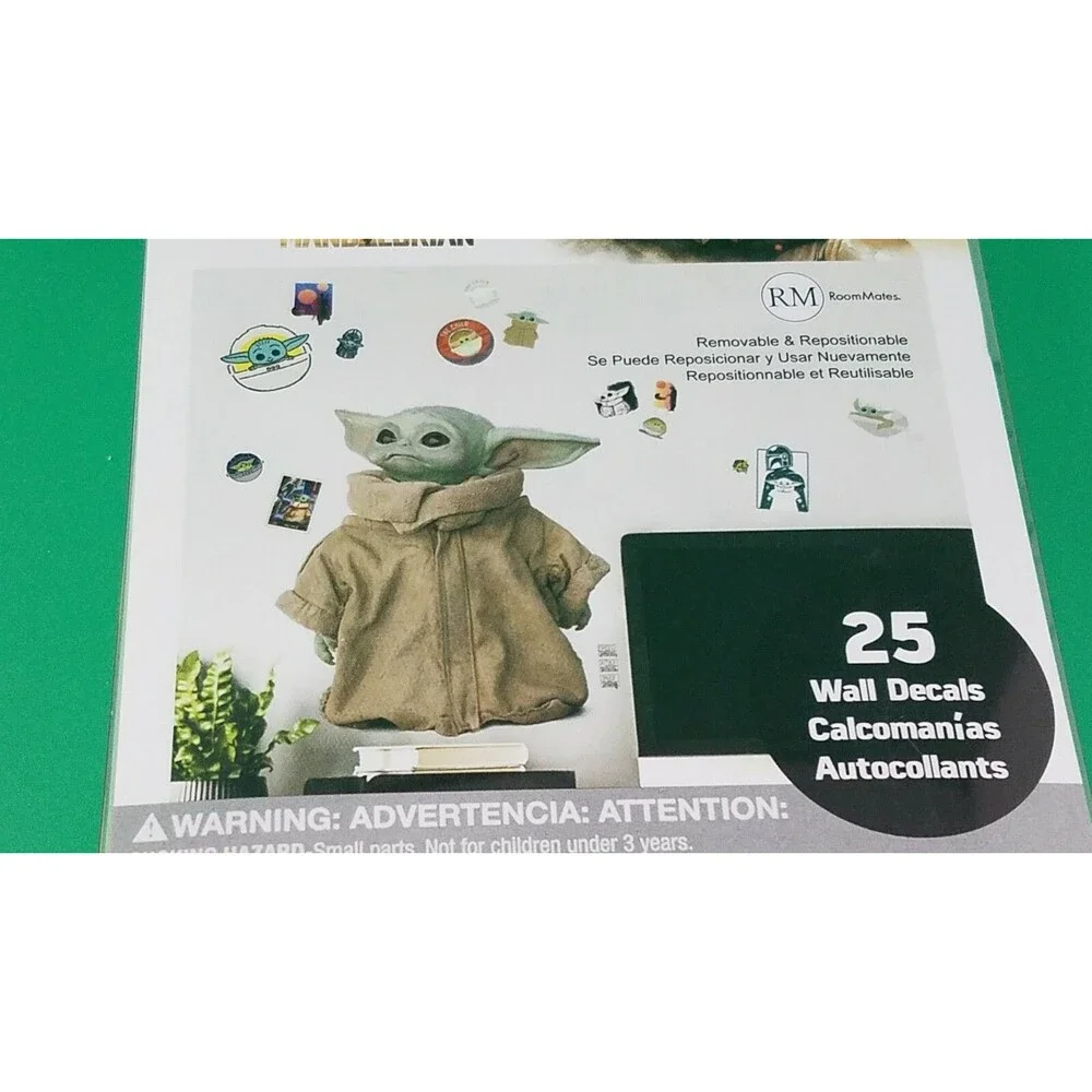 RoomMates 25 Star Wars The Mandalorian Baby Yoda Child Removable Wall Decals